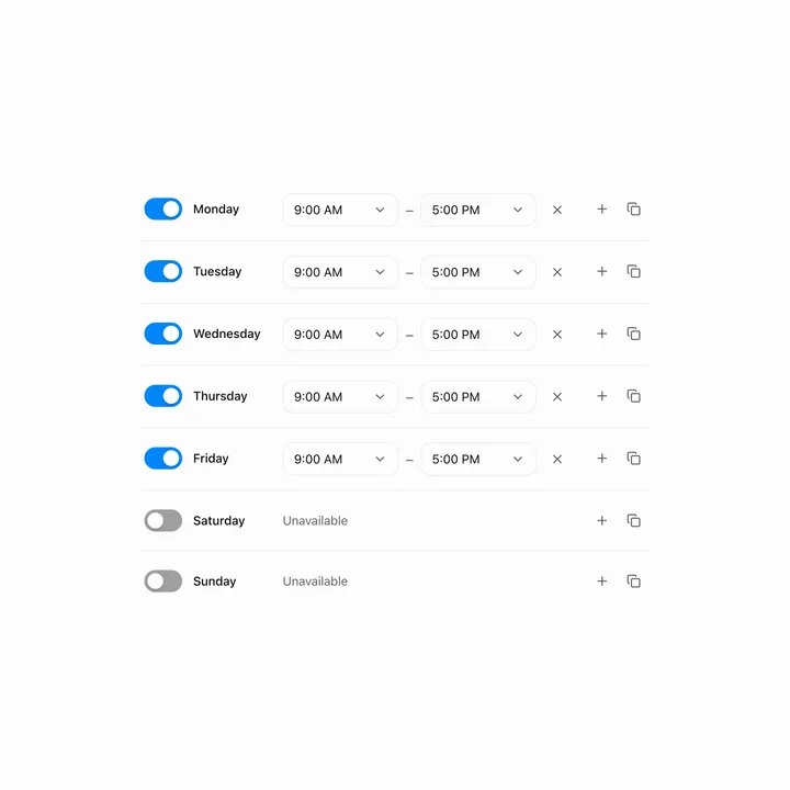 Availability Scheduler