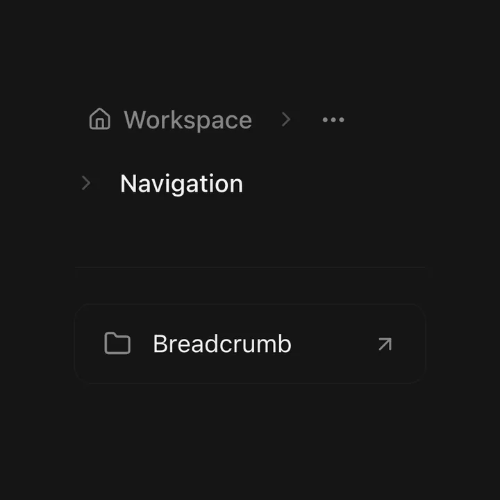 Animated Breadcrumb