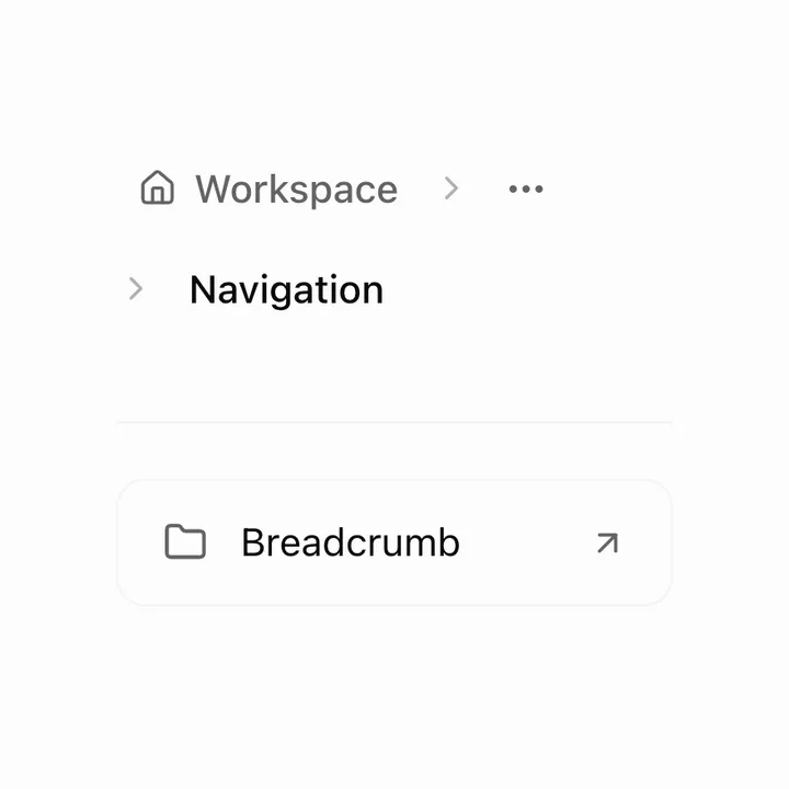 Animated Breadcrumb