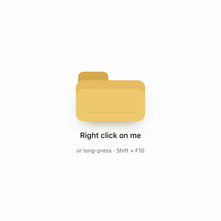 Animated Context Menu