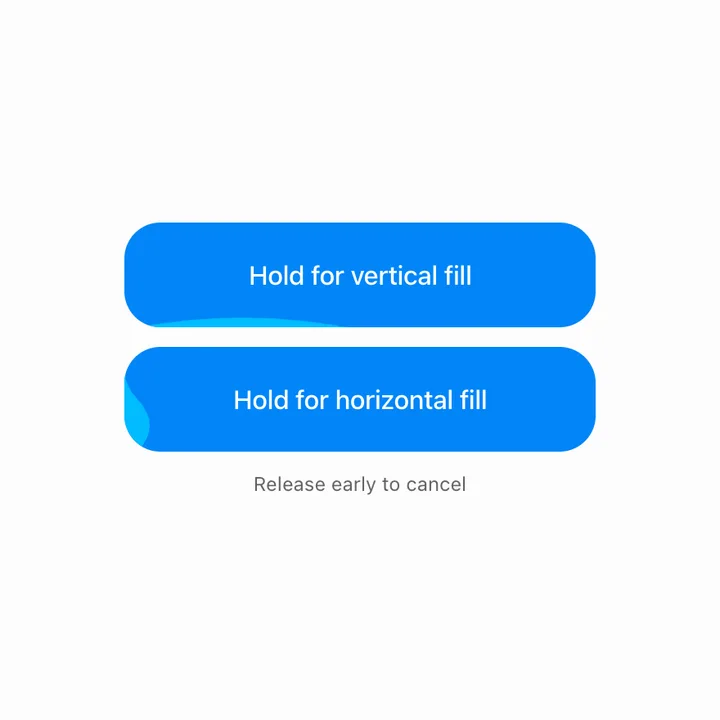 Animated CTA Buttons Hold Action Button
