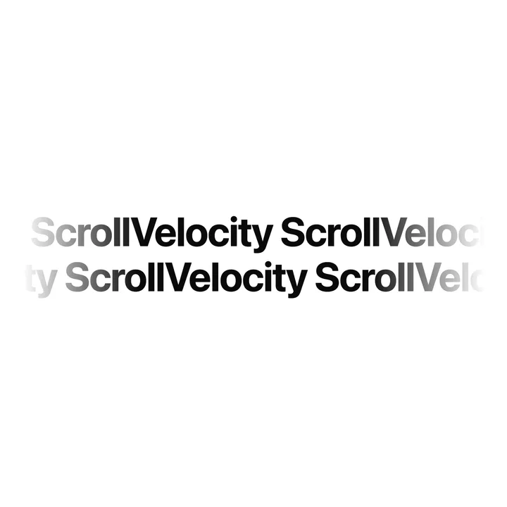Scroll Based Velocity