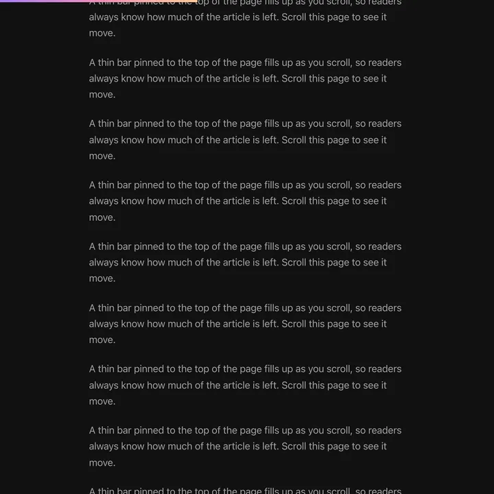 Scroll Progress