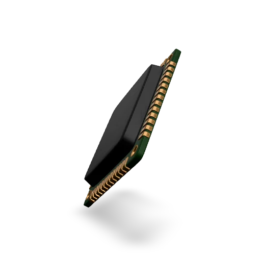 Microprocessor CPU 3D model