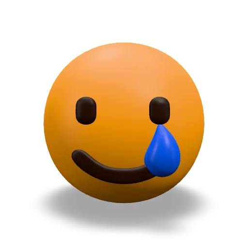 Crying Face 3D model