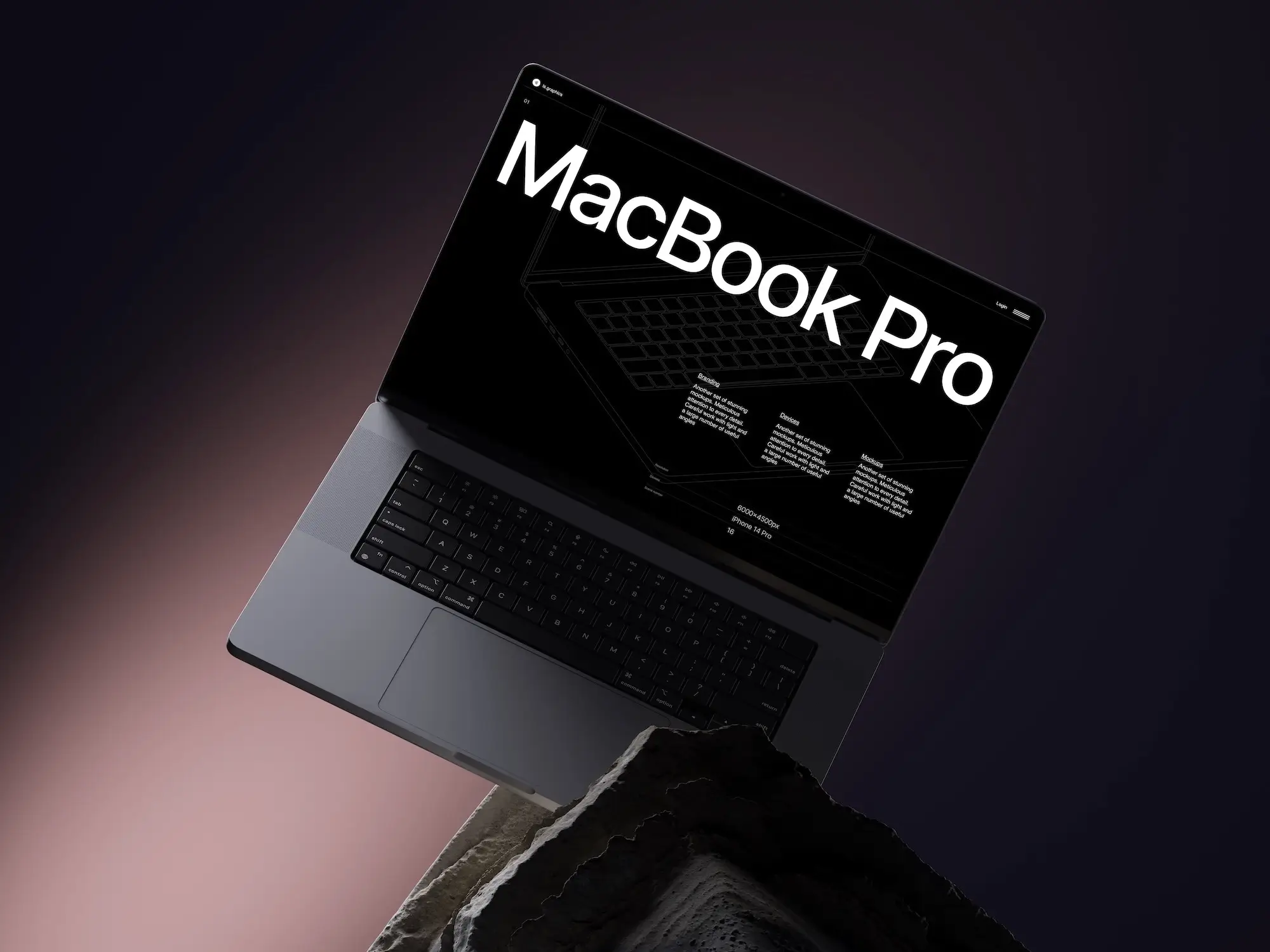 B-Mockups: MacBook 16 Pro