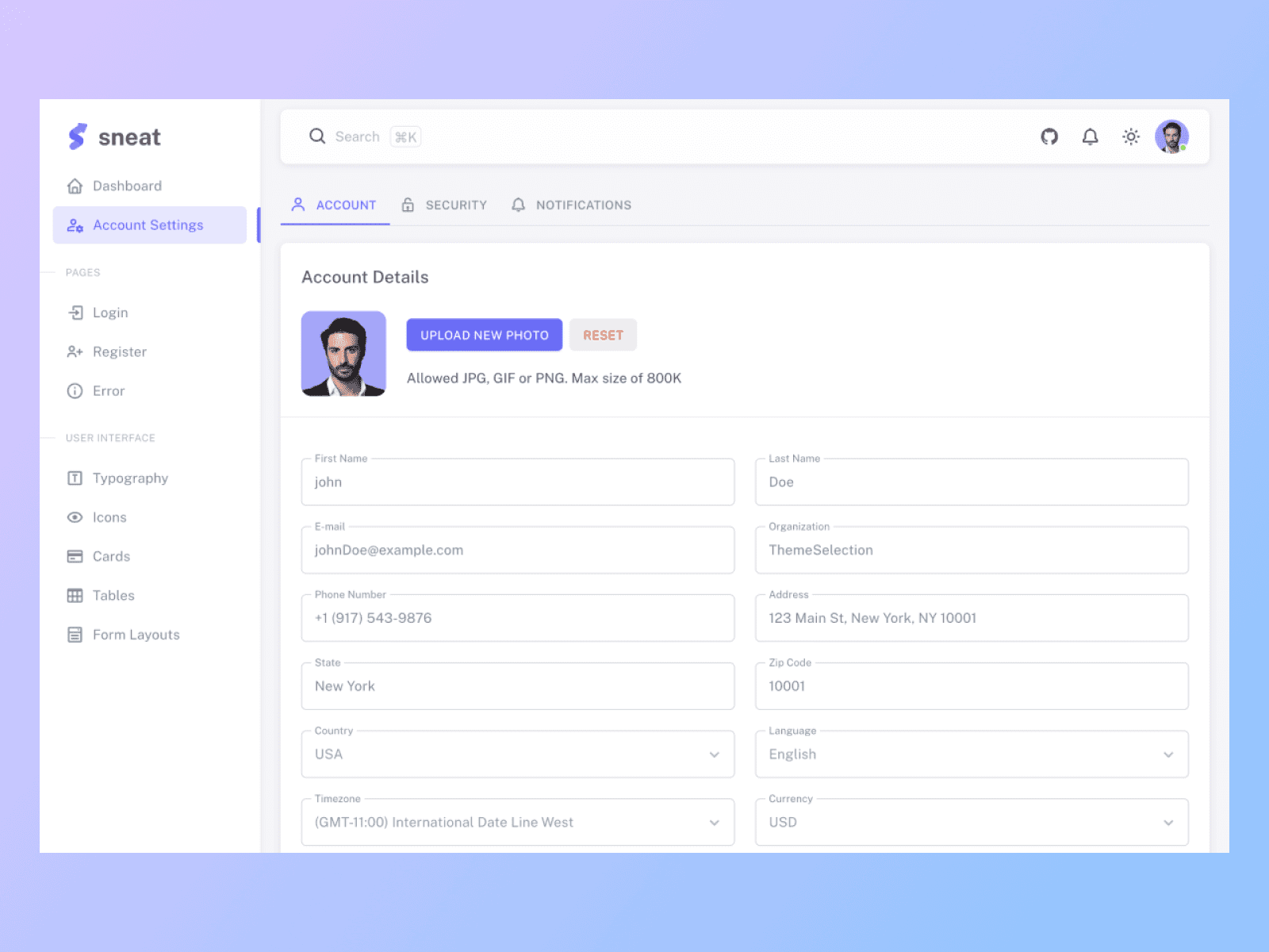 Product preview