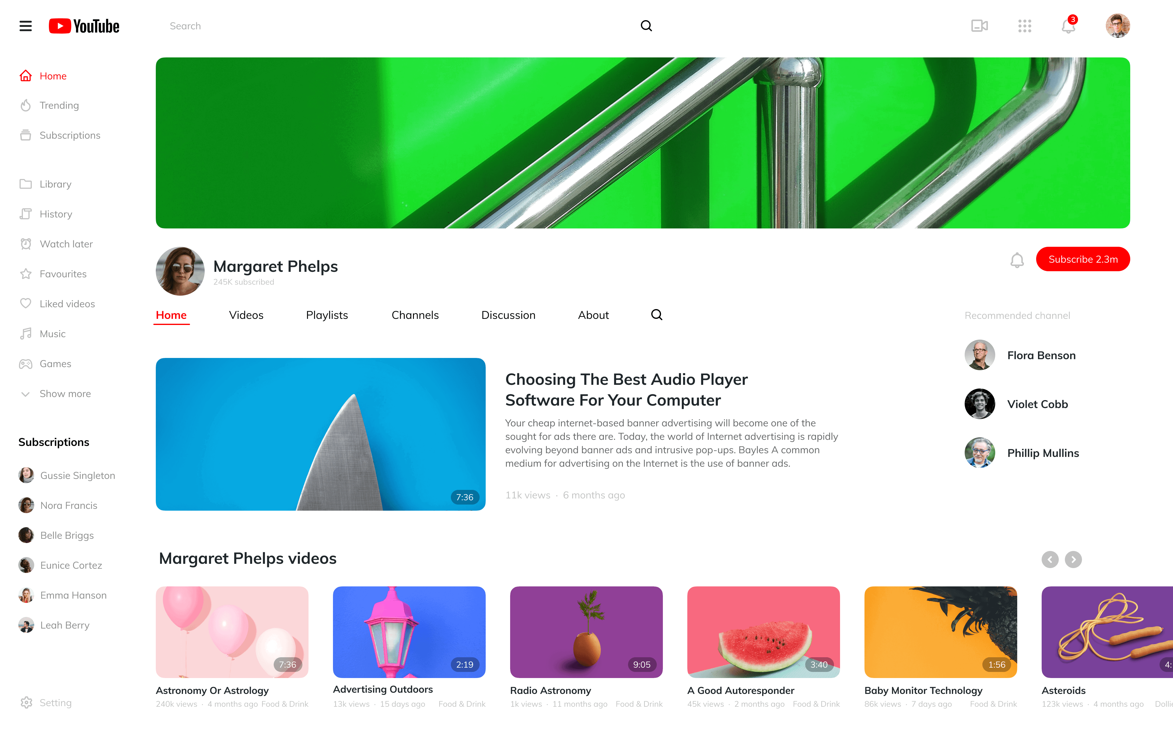 YouTube Redesign — preview 12