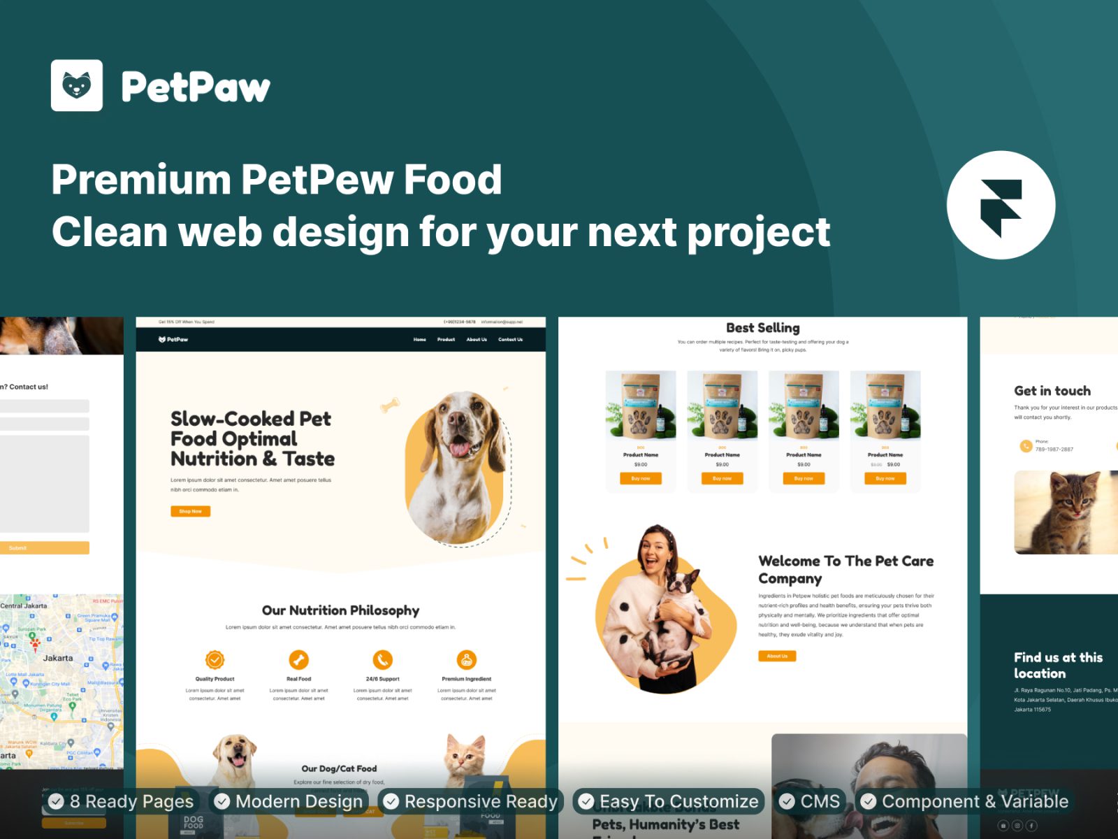 PetPaw Framer Template